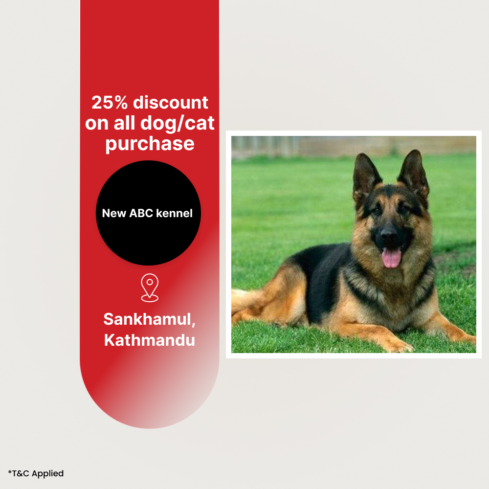 25% off on all dog/cat purchase.